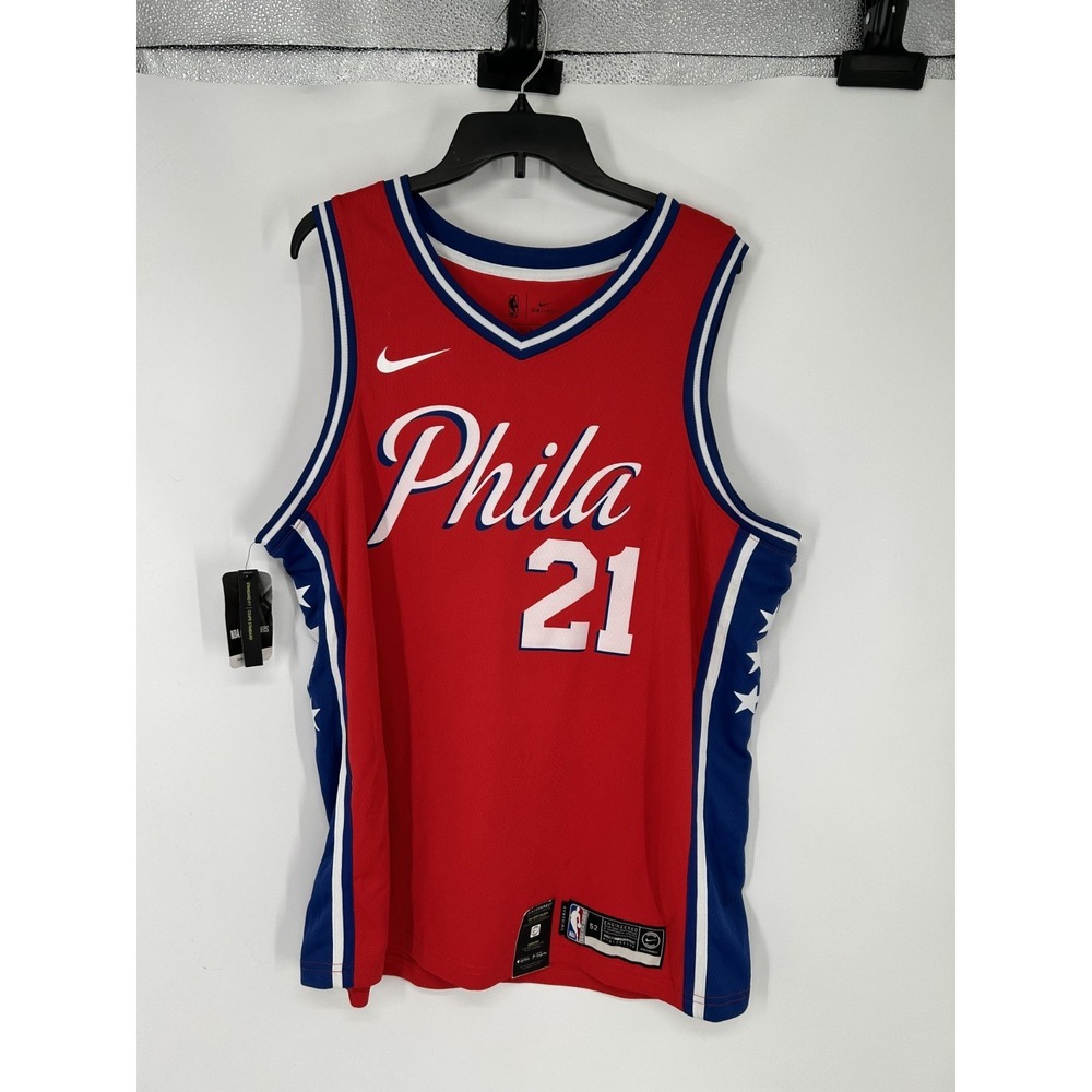 Nike Philadelphia 76ers Joel Embiid Swingman‎ Jersey Medium Dri Fit AT9812-659
